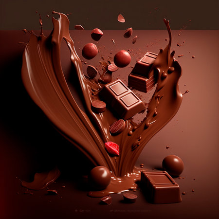 illustration of beautiful chocolate platter. high quality illustrationの素材