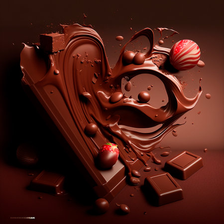 illustration of beautiful chocolate platter. high quality illustrationの素材
