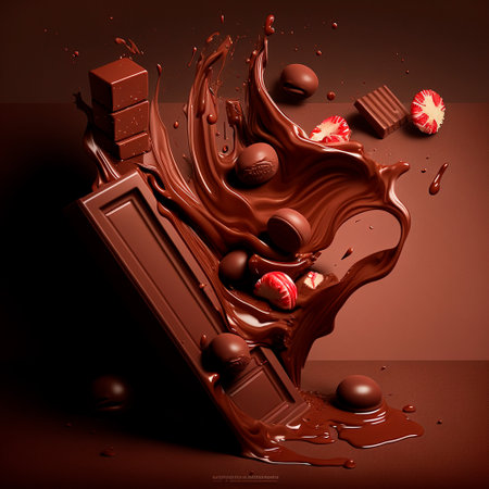 illustration of beautiful chocolate platter. high quality illustrationの素材