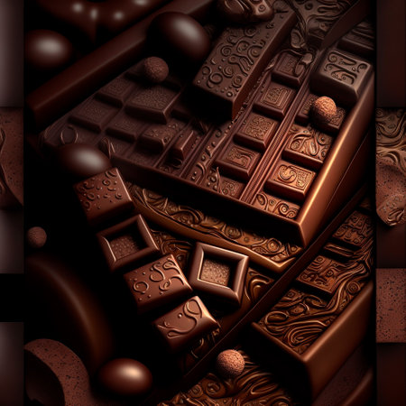illustration of beautiful chocolate platter. high quality illustrationの素材