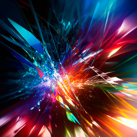 space background with different elements of rainbow colors. high quality illustrationの素材