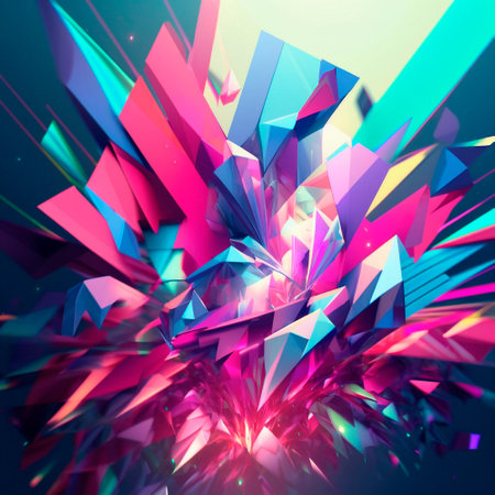 space background with different elements of rainbow colors. high quality illustrationの素材