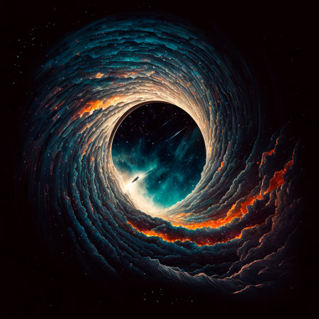 portal to another world, golden glow. high quality illustrationの素材