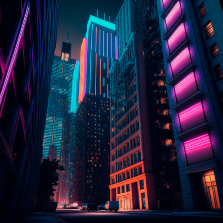 Beautiful futuristic city of the future, high technology city. high quality illustrationの素材
