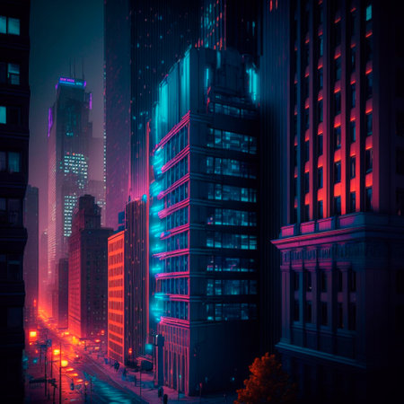 Beautiful futuristic city of the future, high technology city. high quality illustrationの素材