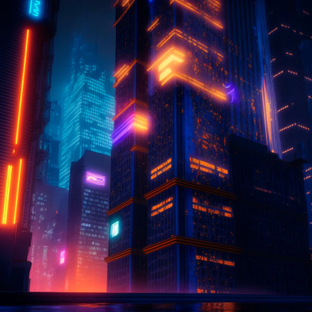 Beautiful futuristic city of the future, high technology city. high quality illustrationの素材