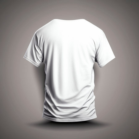 voluminous white T-shirt, oversized, on a light background. high quality illustrationの素材