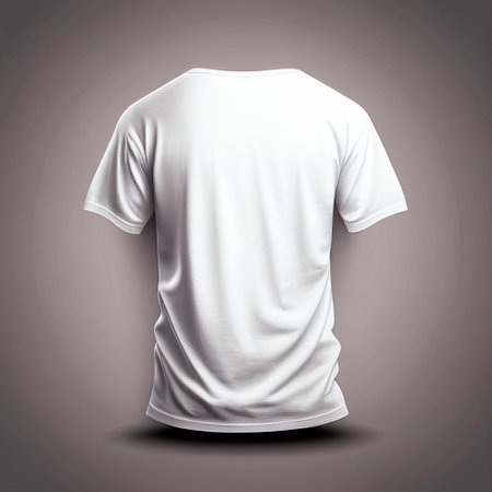 voluminous white T-shirt, oversized, on a light background. high quality illustrationの素材