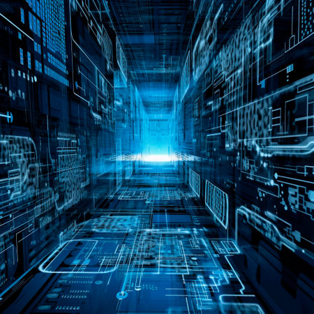 Image of artificial intelligence of the future. High quality illustrationの素材