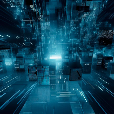 Image of artificial intelligence of the future. High quality illustrationの素材