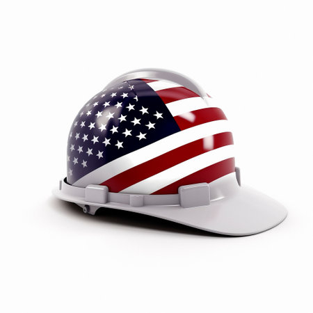 Labor Day, the union of all workers. Helmet. High quality illustrationの素材