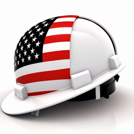 Labor Day, the union of all workers. Helmet. High quality illustrationの素材