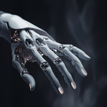 Cybernetic hands. High quality illustrationの写真素材