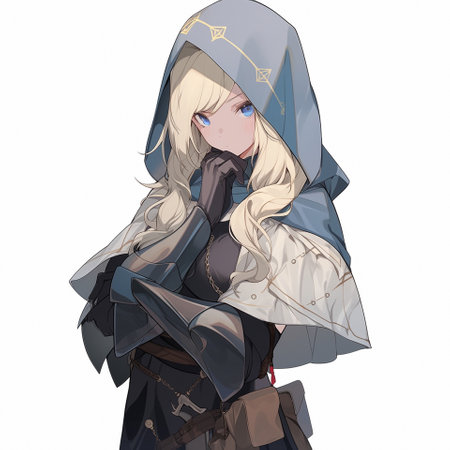 Anime character concept art. High quality illustrationの素材