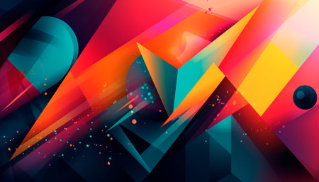 modern abstract background with geometric shapes. High quality illustrationの素材