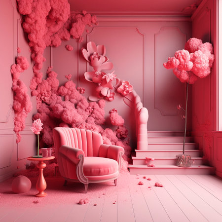 Beautiful and professional interior design for filming. High qualityの素材