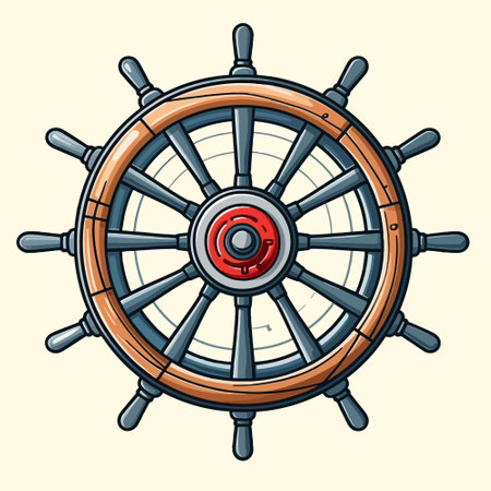 Graphic steering wheel icon. Vector illustrationのイラスト素材