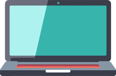 Graphic laptop icon. IT. Vector illustrationのイラスト素材