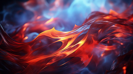 Abstract 3d background with textures of fire and metal. High quality illustrationの素材