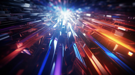 Abstract futuristic 3d background. High quality illustrationの素材