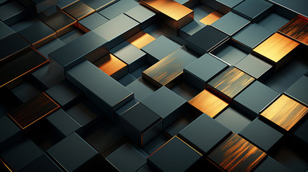 Abstract background with metal textures. High quality illustrationの素材