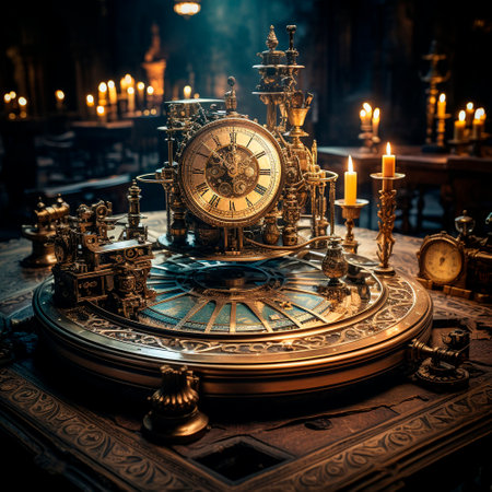 Classic steampunk professional background. High quality illustrationの素材