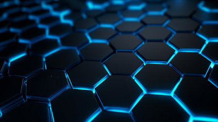 Abstract futuristic 3d background. High quality illustrationの素材