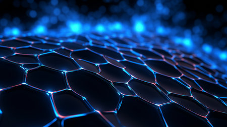 Abstract futuristic 3d background. High quality illustrationの素材