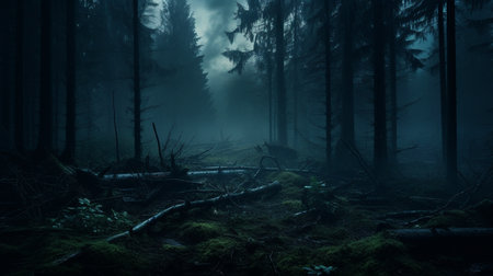 Mystical Forest. High quality illustrationの素材