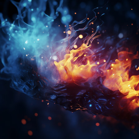 Amidst the obsidian expansion of the void, a mesmerizing dance of colors emerges, a triumphant collision of hues that defy realityの素材