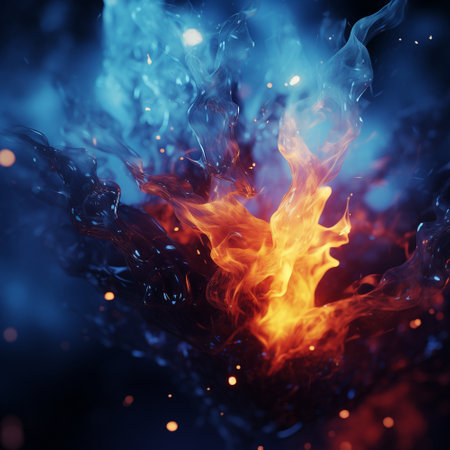 Amidst the obsidian expansion of the void, a mesmerizing dance of colors emerges, a triumphant collision of hues that defy realityの素材