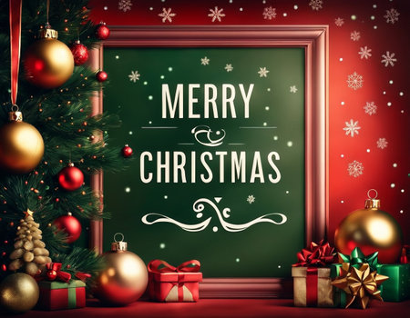 Beautiful Christmas card. High quality illustrationの素材