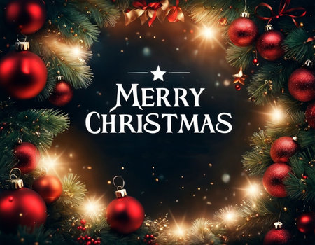 Beautiful Christmas card. High quality illustrationの素材