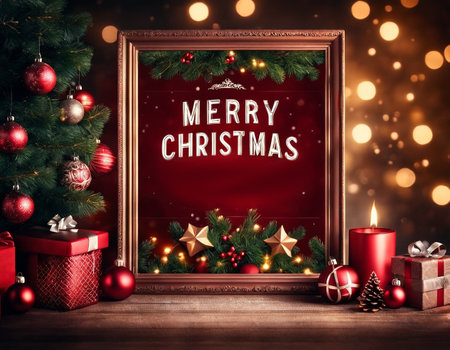 Beautiful Christmas card. High quality illustrationの素材