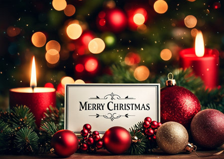 Beautiful Christmas card. High quality illustrationの素材