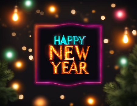 Beautiful New Year background. High quality illustrationの素材