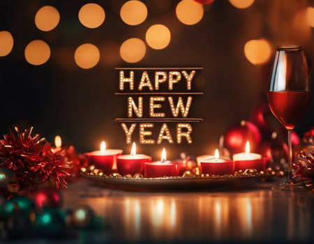 Beautiful New Year background. High quality illustrationの素材