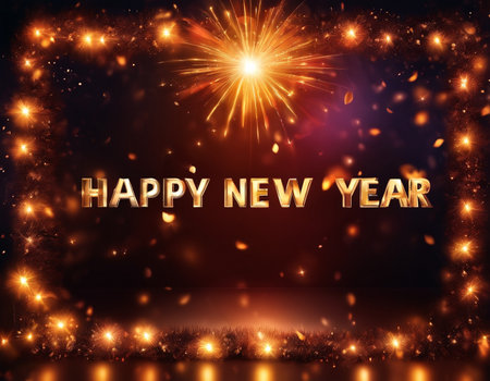 Beautiful New Year background. High quality illustrationの素材