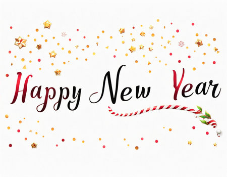 Minimalistic New Year background. High quality illustrationの素材
