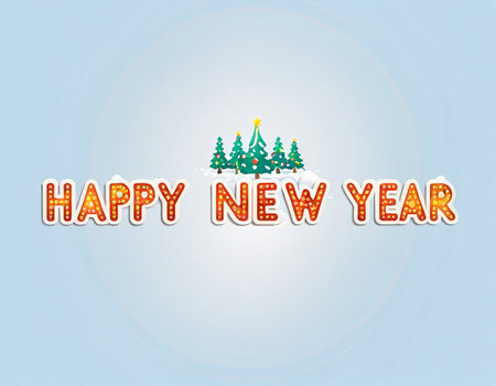 Minimalistic New Year background. High quality illustrationの素材
