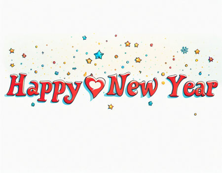 Minimalistic New Year background. High quality illustrationの素材