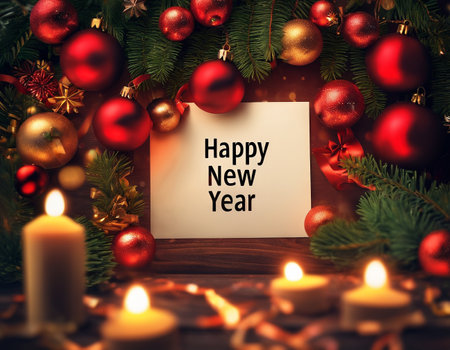 Beautiful New Year background. High quality illustrationの素材