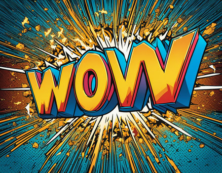 Cartoon sign of burst clouds with the word WOW. high quality illustrationの素材