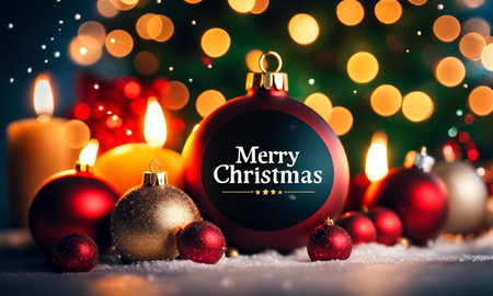 Beautiful Christmas card. High quality illustrationの素材