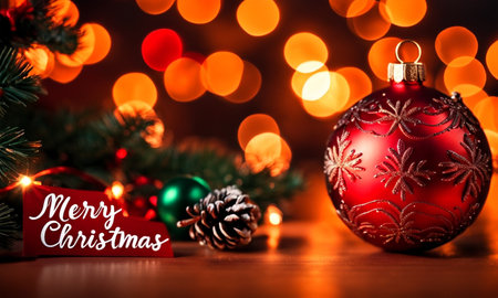 Beautiful Christmas card. High quality illustrationの素材