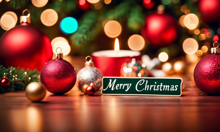 Beautiful Christmas card. High quality illustrationの素材