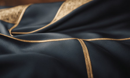 Professional designer background with expensive silk and embroidery. High quality illustrationの素材