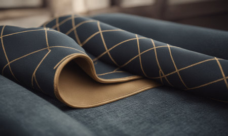 Professional designer background with expensive silk and embroidery. High quality illustrationの素材