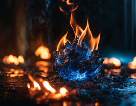 Magic Flame. High quality illustrationの素材