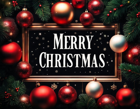 Beautiful Christmas card. High quality illustrationの素材